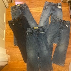 5 pairs boys size 5 Jeans great condition